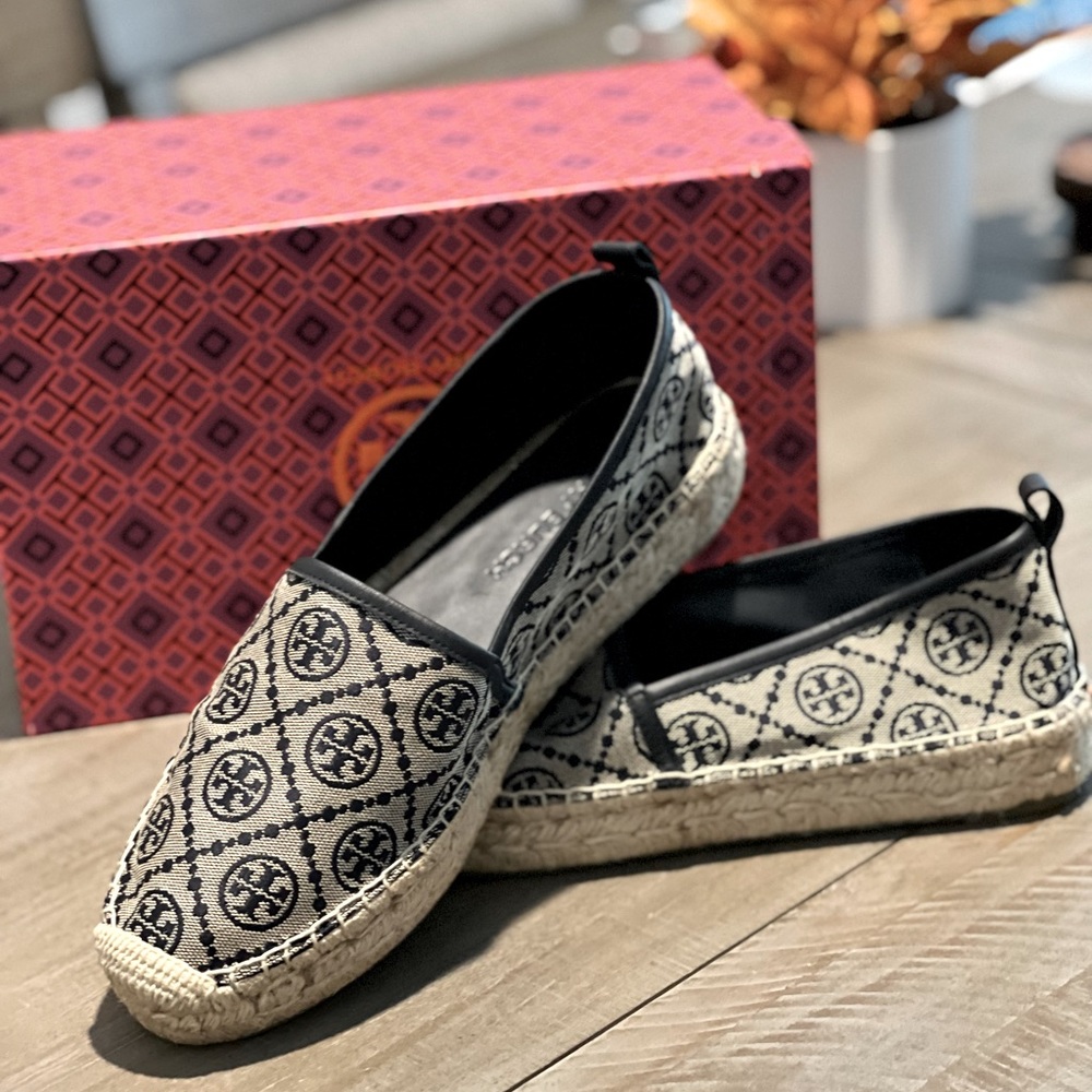 T Monogram Flatform Espadrille